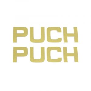 Aufkleber Puch 120X35MM Gold pro 2 stück