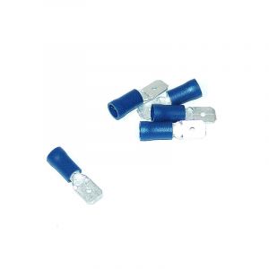 Flachstecker Isoliert Blau 6.3MM A-Qualität