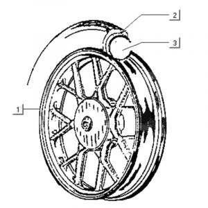 Hinterrad Gilera Citta