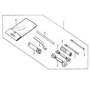 Werkzeugkasten Honda MB50