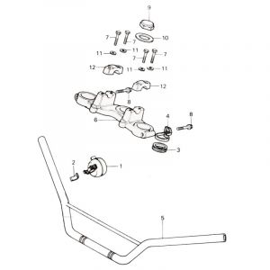 Lenker / Gabelbrücke Honda MT50