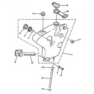 Öltank Yamaha FS1 2RU