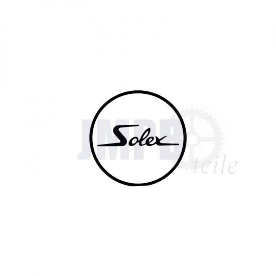 Aufkleber Solex Logo Rund Weiß/Schwarz 41MM