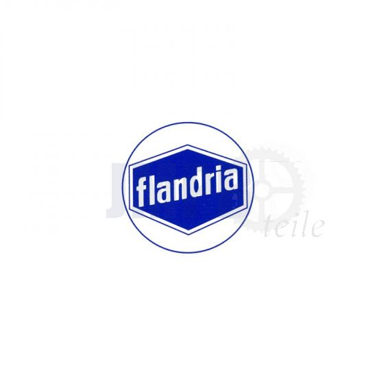 Aufkleber Flandria Logo Blau/Weiß 41MM