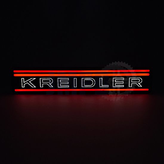 Lampe Kreidler Streifen LED Rot