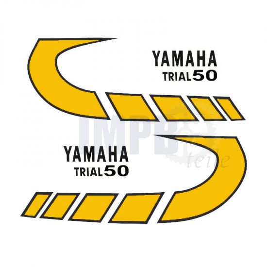 Aufklebersatz Yamaha Trial 50 Gelb