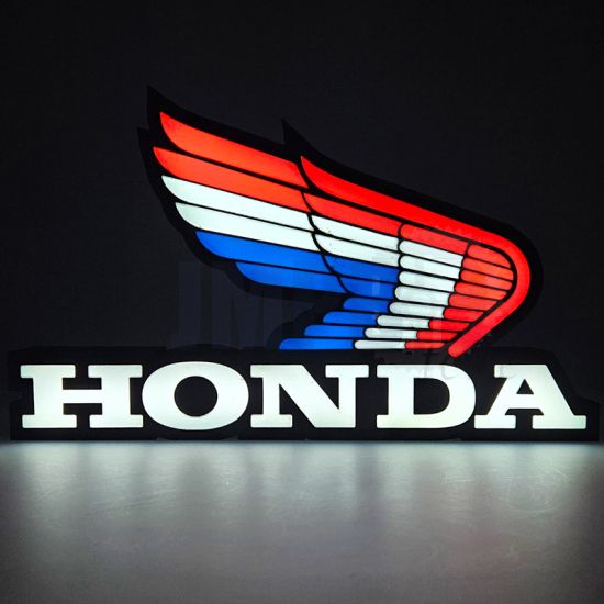 Lampe Honda Logo LED Rot/Weiß/Blau