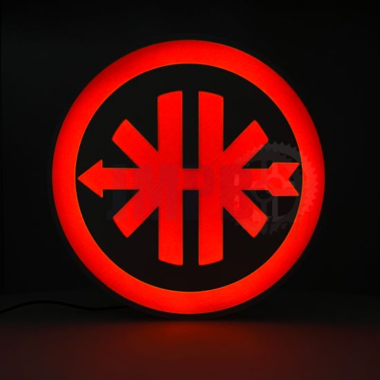 Lampe Kreidler Logo LED Rot