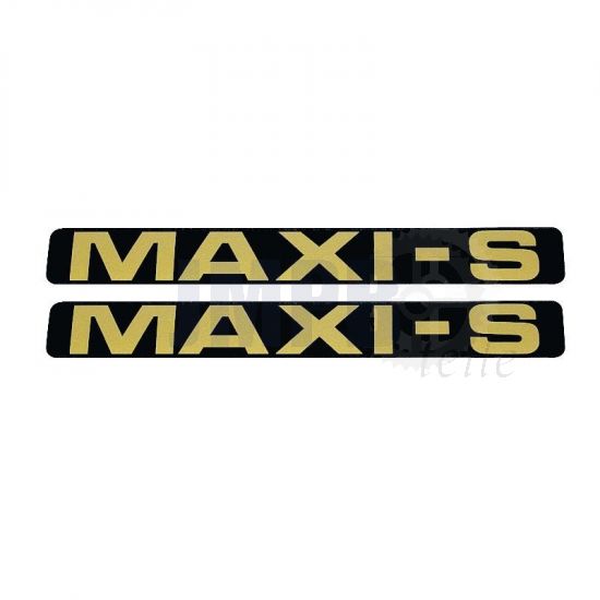 Aufklebersatz Maxi-S Schwarz/Gold 172X23MM