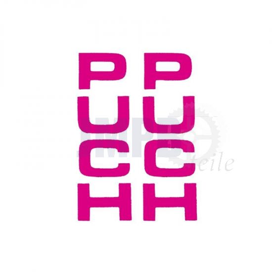 Aufklebersatz Gabel Puch Rosa