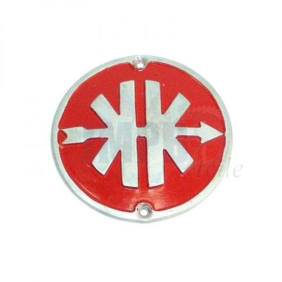 Emblem Beinschild Kreidler Eier-Tank Rot