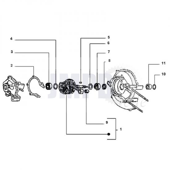 Kurbelwelle Gilera Citta Kobo 10