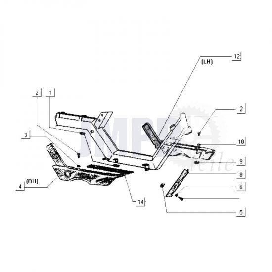 Fußplatten Gilera Citta