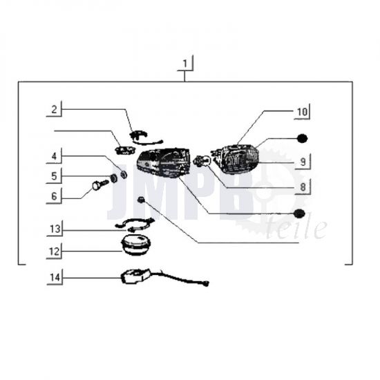 Scheinwerfer Gilera Citta