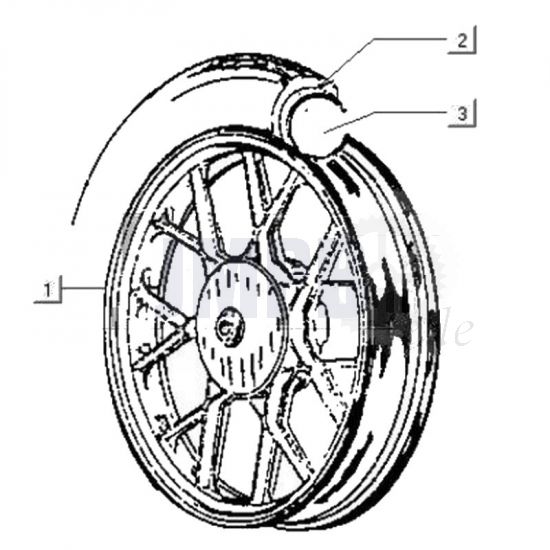 Hinterrad Gilera Citta