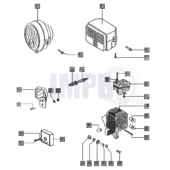 Scheinwerfer / Elektrisch Tomos Flexer zum 2006