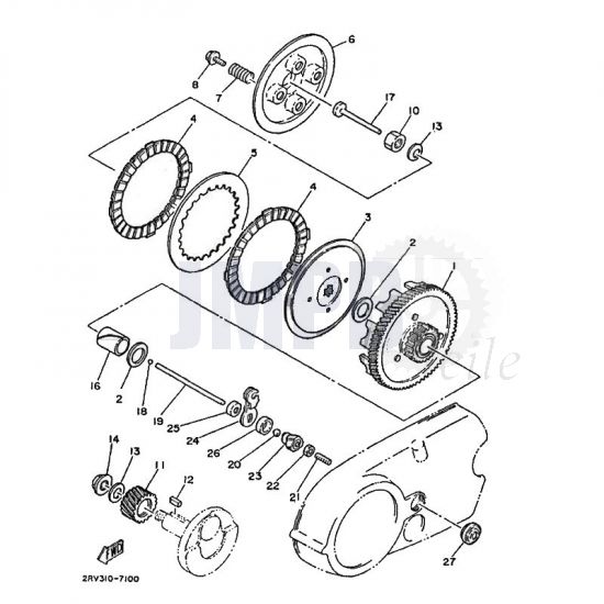 Kupplung Yamaha FS1 2RU