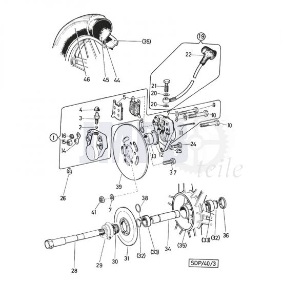 Sternrad Vorderrad Puch Monza